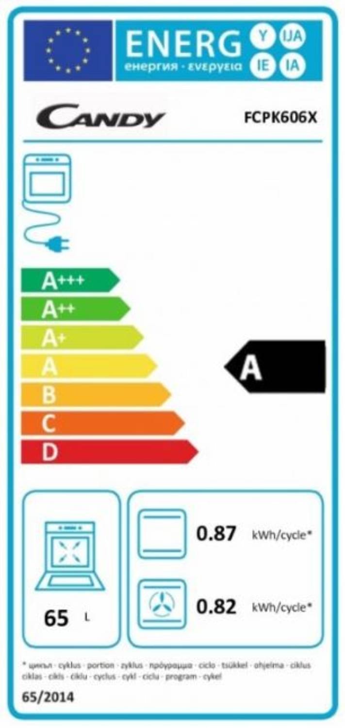 Four encastrable pyrolyse CANDY FCPK606X Pas Cher