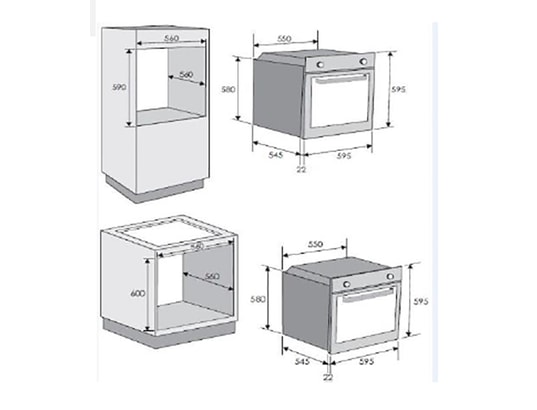 Four encastrable pyrolyse ROSIERES RFT4550AV Pas Cher - UBALDI.com
