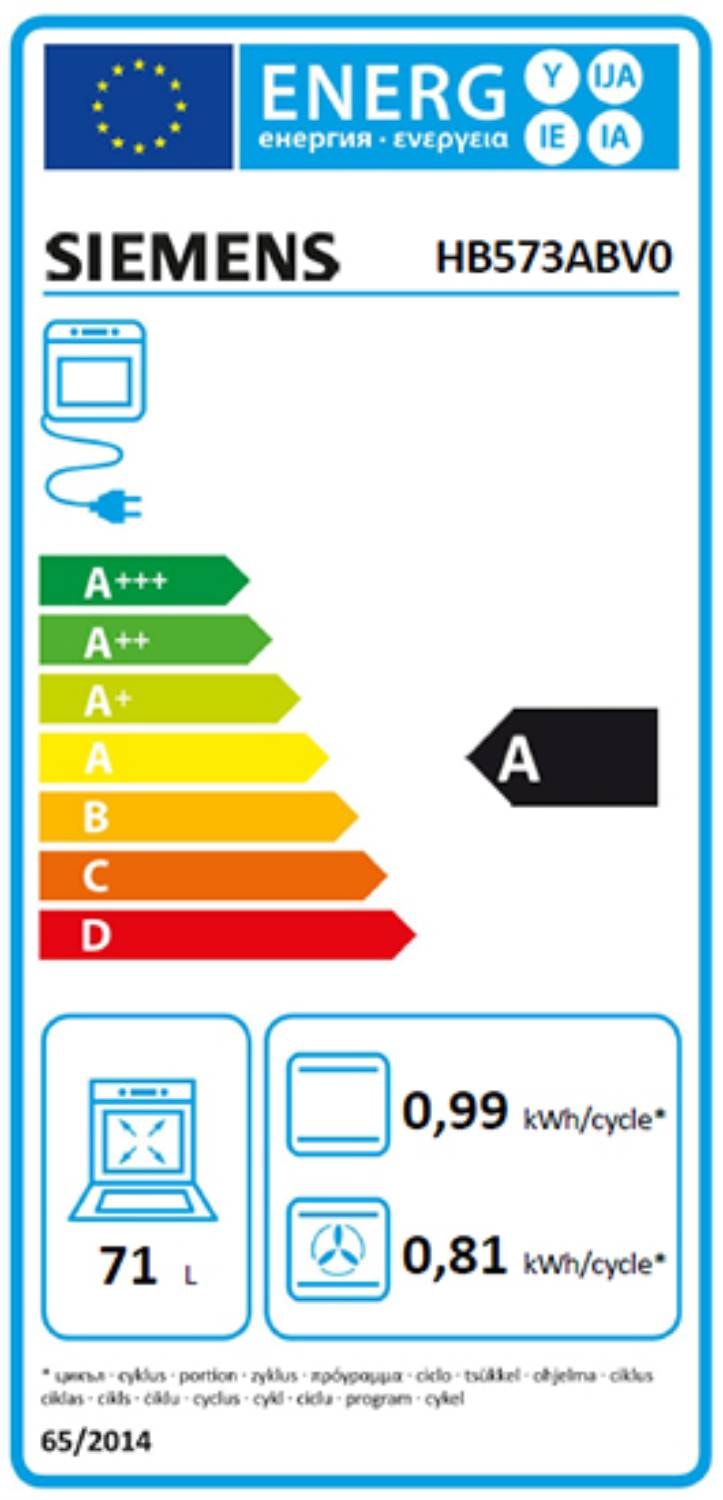 Siemens hb573abv0 iq500 horno pirolítico empotrado blanco 60 cm