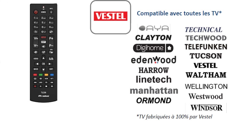 Télécommande universelle MELICONI TLC06
