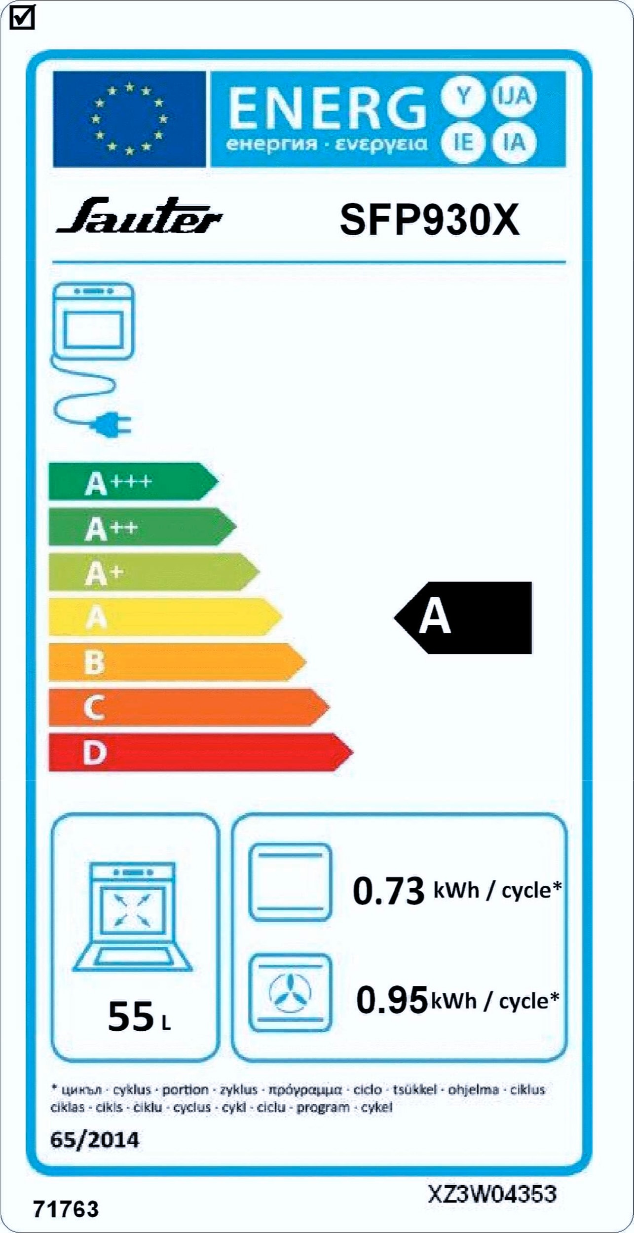 Four encastrable pyrolyse SAUTER SFP930XF1 Pas Cher — free download