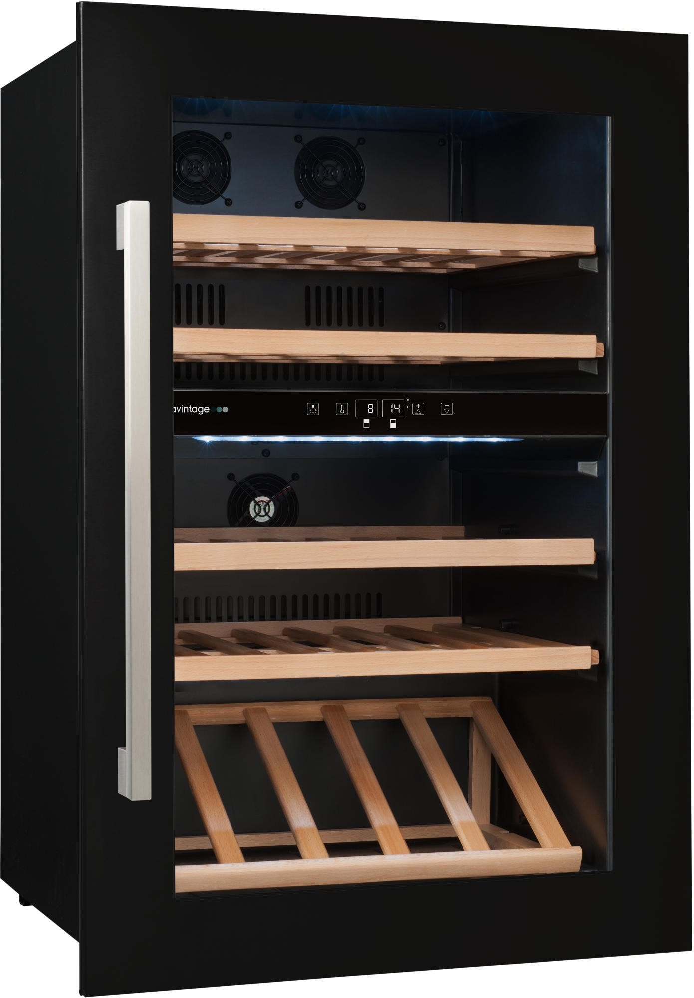 Cave à vin encastrable de service AVINTAGE AVI48CDZA 52 bouteilles, Double zone Pas Cher